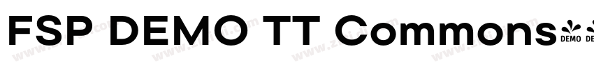 FSP DEMO TT Commons字体转换